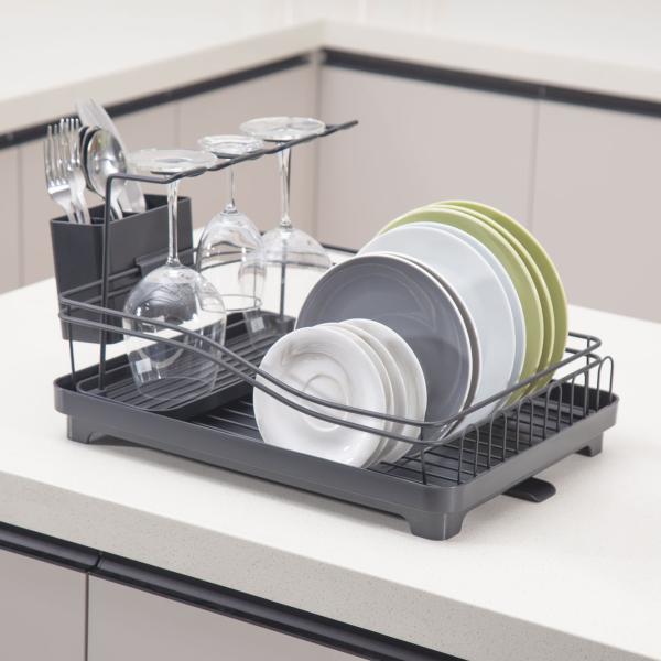 Buy cheap Steel Adjustable Kitchen Dish Drainer Rack For Drying Dishes Custom Color from wholesalers
