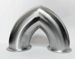 Mitered 304 Stainless Steel Fittings , Forged 3" Tri Clamp U Bend