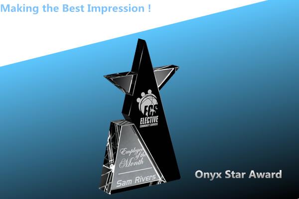 Buy cheap crystal onyx star award/crystal star award/crystal star mountain/crystal onyx star trophy from wholesalers