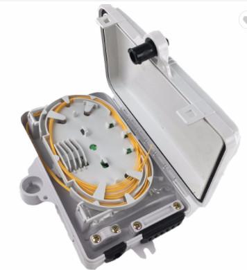 Buy cheap 6 Fiber Optic Termination Cabinet , Fiber Optic Wall Box 8mm Cable Port from wholesalers