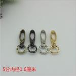 Metal spring swivel zinc alloy 16 mm gold lanyard snap hook for leather straps