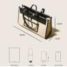 Buy cheap Hasp Oversized Leather Tote Bag Square Lychee Handbags from wholesalers