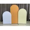 Buy cheap PVC Pink Personalized Wedding Backdrops Round Frame Arch Party Stage Background from wholesalers