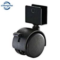 Buy cheap U Plate Nylon Black Replacement Caster Wheels Workbench Castors With Brake product