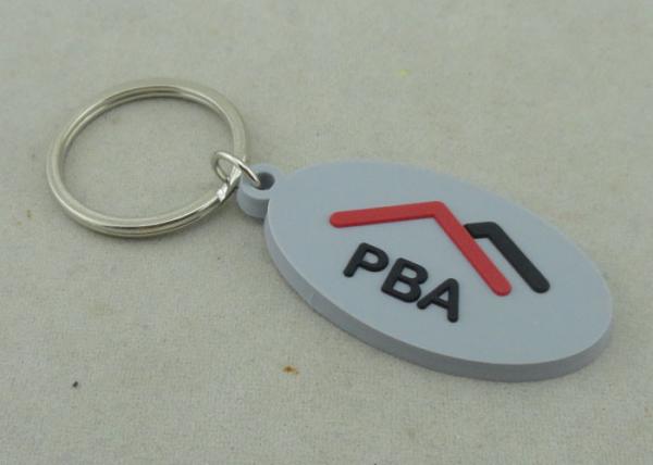 Buy cheap Business Club PVC Keychain Commonweal Promotional Key Ring Tag 35 mm from wholesalers