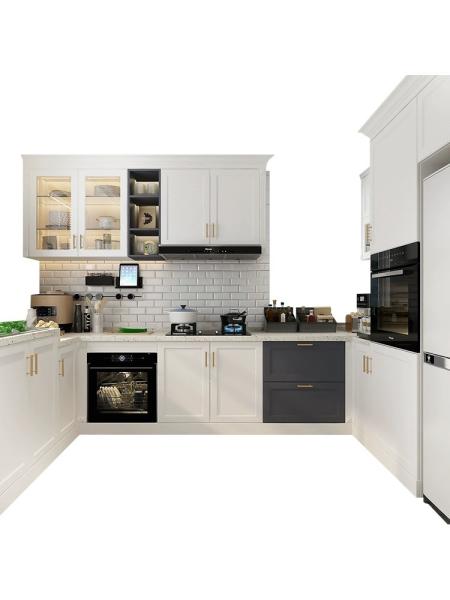 Buy cheap Metal Honey Oak Natural Wood Kitchen Cabinets Ready Made OEM from wholesalers