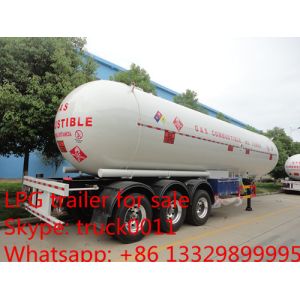 Buy cheap hot sale ASME standard LPG gas propane tank trailer, best price new brand 56cbm 3 Axle LPG tank trailer for sale from wholesalers