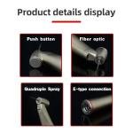 Red Ring Surgical Dental Handpiece Unit Practical Fiber Optic