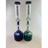 Buy cheap Double Percolator Scientific Glass Water Pipe 14 Inch Hookah Bong Bubbler 5mm from wholesalers