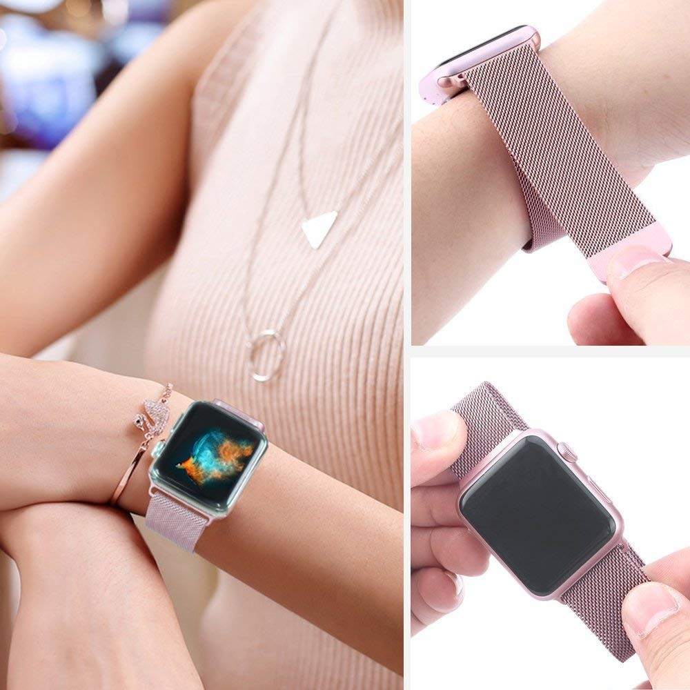 Many Colors Smart Bracelet Strap , Waterproof Metal Smart Wristband Replacement Band