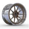 Buy cheap NISSAN 370Z Nismo V1 2014 2 Piece Forged Wheels Custom Polished Lip and Satin Bronze Disc from wholesalers