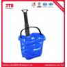 Buy cheap 52L Plastic Shopping Basket With Handles Color Purple from wholesalers