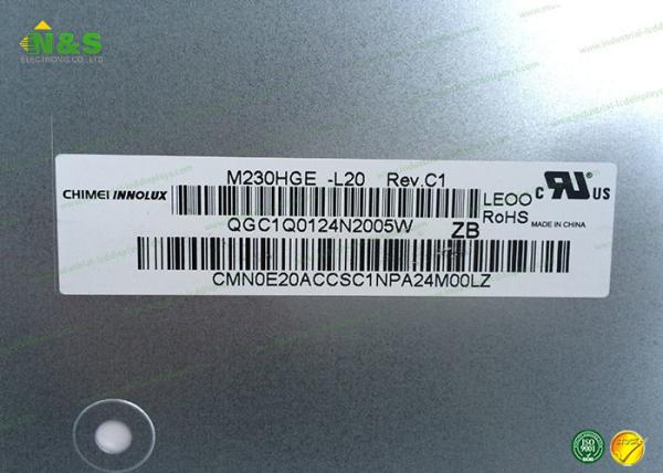 Buy cheap Normally White M230HGE-L20 23.0 inch Innolux LCD Panel Landscape type with 509.184×286.416 mm from wholesalers