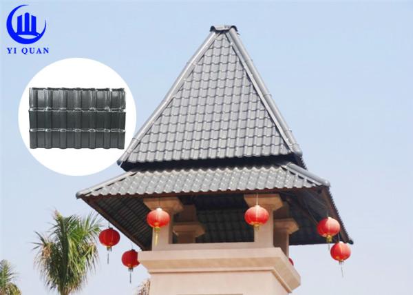 Buy cheap Chinese Style Fireproof Sheet Double Roman Plastic Synthetic Resin Roof Sheet Tiles from wholesalers
