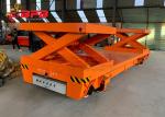 OEM Dc Motor 50T Hydraulic Lifting Transfer Cart Steerable