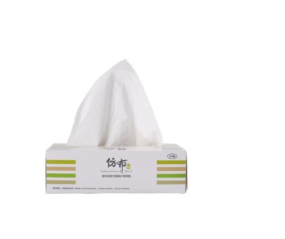 Virgin Wood Pulp Cotton Thread 20*18CM Facial Paper Towels