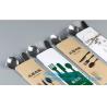 Buy cheap Classic type stainless steel cultery set with plastic handle,fashion design stainless steel cultery with black handle di from wholesalers