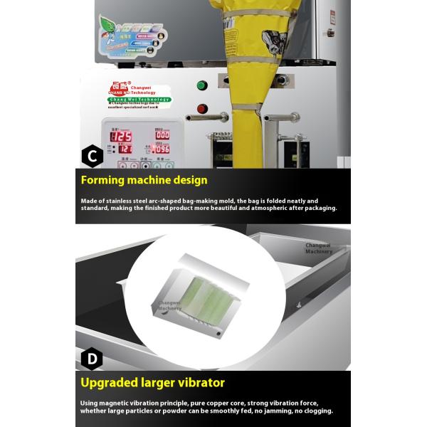 High Efficiency Spiral Back Seal Packing Machine for Granule Powder Herbal Dried Fruit Sunflower Seeds Goji in Plastic Bags