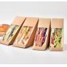 Buy cheap Oil Proof Tiangle Sandwich Packaging Box 330gsm Kraft Paper Food Packaging from wholesalers