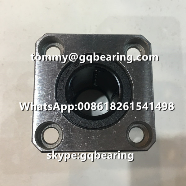 Gcr15 steel LMK16UU Square type Rubber Sealed Flange Linear Ball Bearing