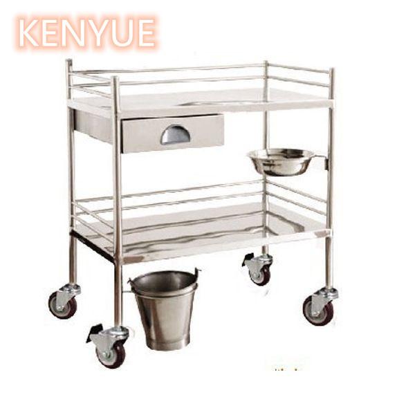Buy cheap Stainless Medical Trolley Cart With Drawer , Icu Emergency Trolley from wholesalers