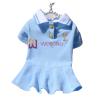 Buy cheap Knitted Rib Collar Embroidered Customized Pet Dress for Spring / Summer from wholesalers