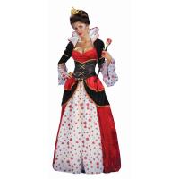 Buy cheap Alice in Wonderland Costumes Deluxe Gown Queen of Hearts Womens Costume in red product