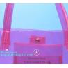 Buy cheap customized handle logo clear pvc bag with zipper china manufacturer, environmental friendly clear pvc plastic handle bag from wholesalers
