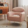 Buy cheap Adjustable Head Restraint Fabric Leisure Chair Sponge Filler Velvet Single Sofa Chair from wholesalers