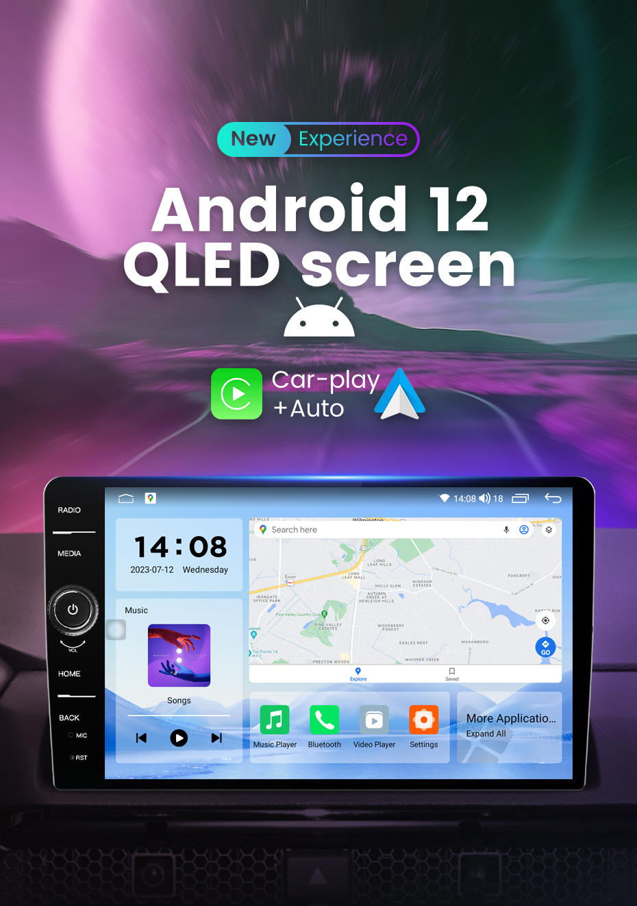 9inch 4G 2din Car Radio 4 64G DSP RDS Carplay Auto Radio Android Autoradio Car Stereo Video GPS Player