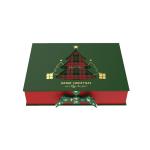 Christmas Celebration Chocolate Gift Paper Rigid Clamshell Box Packaging Fancy