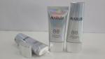 Metallic Flat Oval Holographic Laminate Cosmetic Tube Packaging Colorful Nature