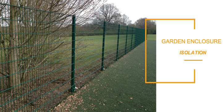 Galvanized 5/4/5mm Double Loop Wire Fencing Square Post For Private