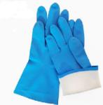 Kitchen Nitrile Solvent Resistant Gloves 15 Mil Household Task Gloves Blue
