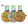 Buy cheap Personalised Custom Hockey Medals / 3D Relief Sport Medailles Copper Plating from wholesalers