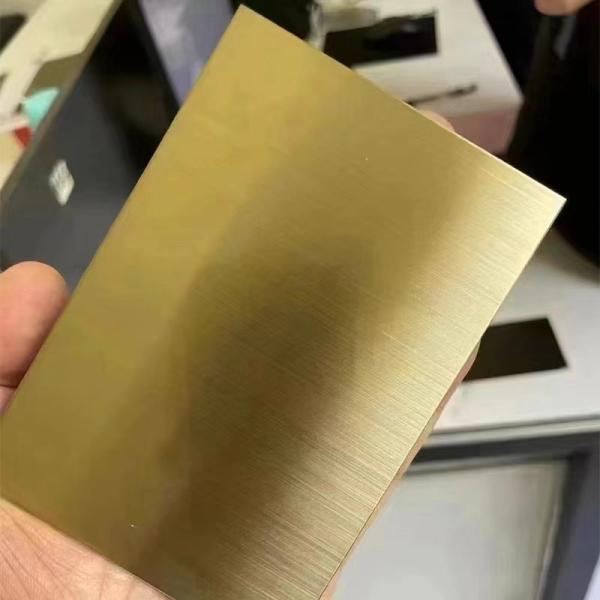 Buy cheap Brushed Hl 316l Stainless Steel Sheet gold plated Stainless Steel Plate from wholesalers