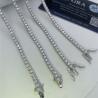 Buy cheap OEM Moissanite Diamond Tennis Necklace Claw Setting Moissanite Necklace Mens In USA from wholesalers