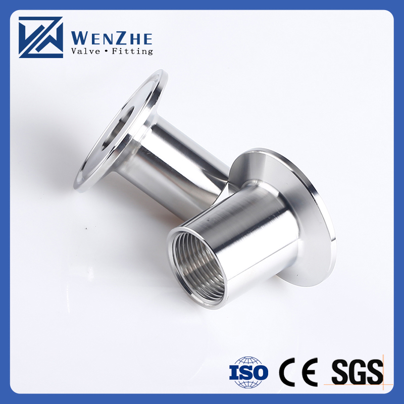 Mirror Polished 304 316L Stainless Steel Sanitary Tri Clamp Female Thread Pipe Fitting Adapter