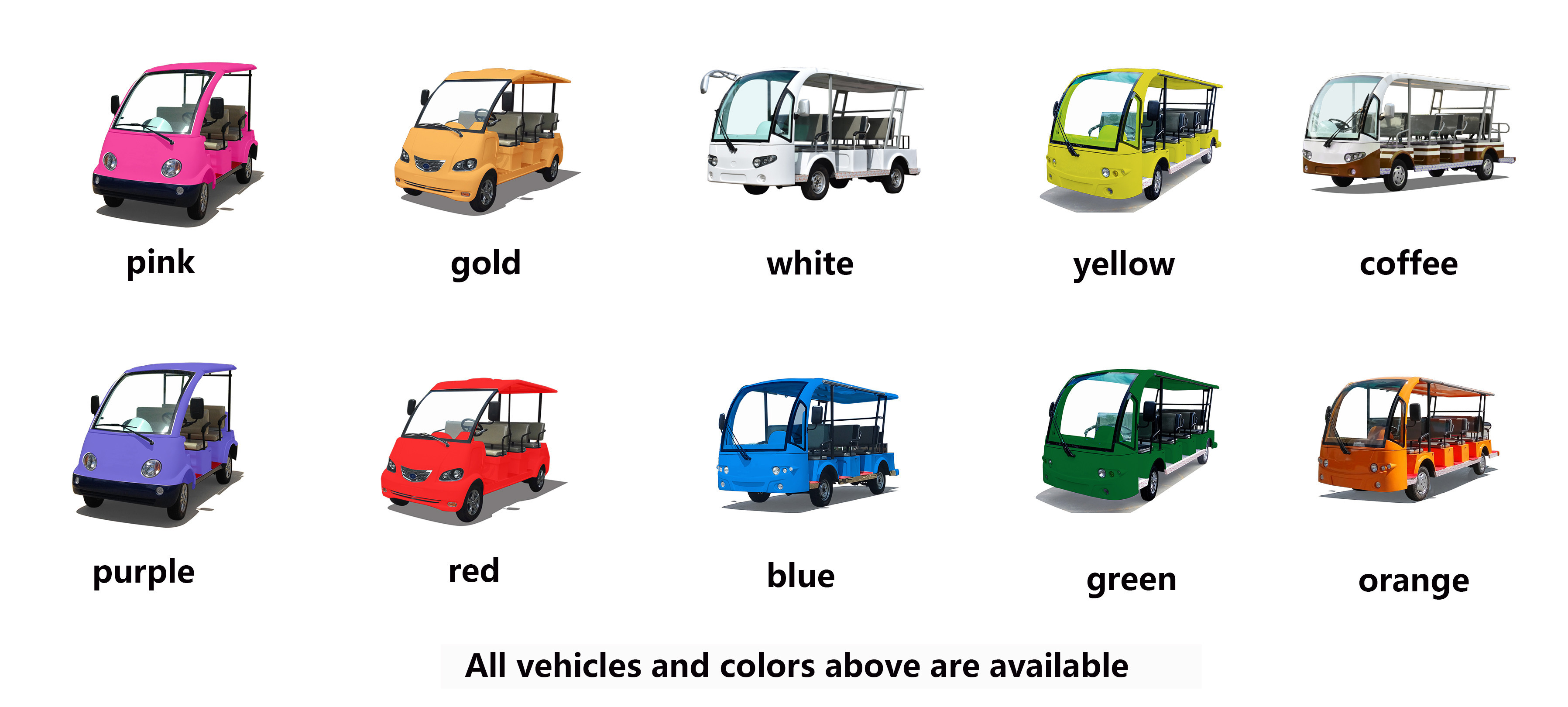Enpower Controller 11 Seater Electric Sightseeing Car For Resort 7.5KW AC Motor