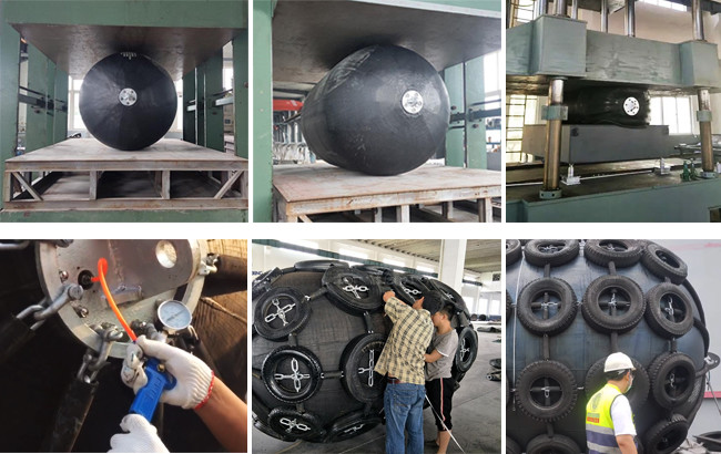 ISO17357 Qualified Yokohama Floating Fenders 50kPa 3.3*6.5M Tear Resistance