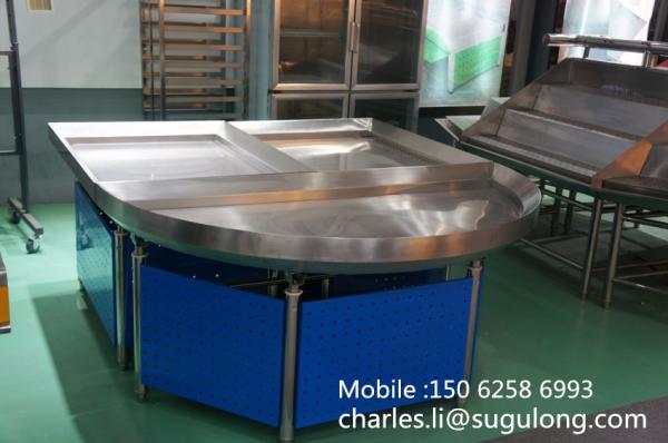 Buy cheap Metallic Supermarket Vegetable Display Shelves , Fruit And Vegetable Shelving from wholesalers