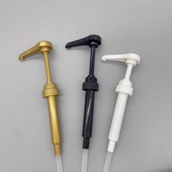 Buy cheap 28 400 5ml 8ml 10ml Plastic PP PE Dispenser Syrup Pump Non Spill from wholesalers