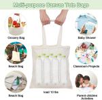 Stationery Storage Eco Canvas Bags Fine Printed Cotton Shopping Bags