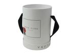 Round Paper Florist Hat Boxes , Luxury Cylindrical Flower Packaging Boxes