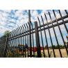 Buy cheap 8ft Wide Industrial Wrought Iron Security Fence Powder Coated from wholesalers
