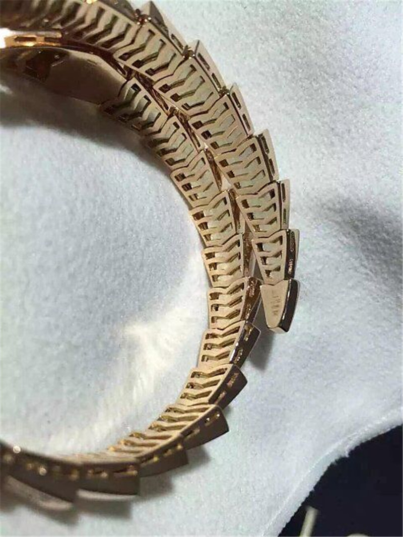 Bi diamond snake Bracelet 18k gold white gold yellow gold rose gold diamond Bracelet Jewelry factory in Shenzhen, China