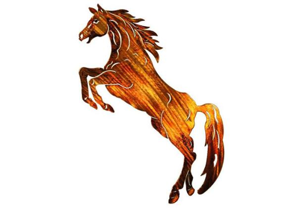 Buy cheap Metal Horse Wall Art Hanging , Metal Horse Wall Sculpture Corrosion Stability from wholesalers