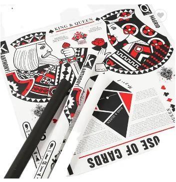 Buy cheap Creative Playing Card Flower Wrappers Plastic Paper from wholesalers