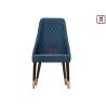 Buy cheap Custom Wood Restaurant Chairs Tufted Upholstered Micro Fiber Leather Armless Type High Back from wholesalers
