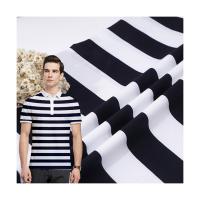 Buy cheap Comfortable Black Stripe Fabric Mercerized Cotton Skin Friendly Texture product